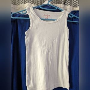 Classic Plain White Tank Top Boys Or Girls Size 6-6x Cat & Jack